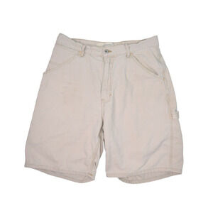 Gap Shorts Mens 33 Carpenter Baggy Loose Fit Khaki Canvas Cotton Y2k Skate